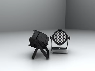 Modern Decorative Lights With Grid Pattern Head And Tripod Stand For Indoor Decor 3d model