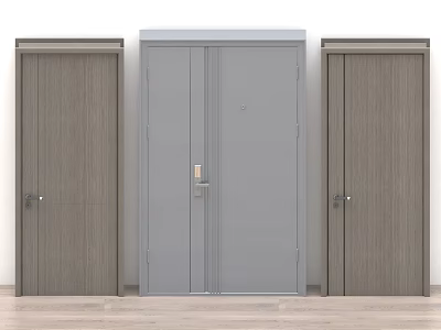 Door Wooden Door Bedroom Door Meeting Room Door Office Door Double Door Glass Door Security Door Living Room Door 3d model