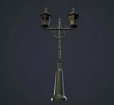 European-style street lamp old street lamp 3d model