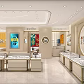 Elegant Jewelry Store Interior With Luxury Showcases Exquisite Displays And Modern Lighting