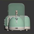 Modern Mint Green Home Living Essentials Teapot Mini Fridge And Toaster