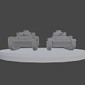 German Leopard Tank 3d model