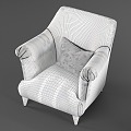 Jane Europe single sofa 3d model