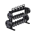 Complete Sports Equipment Set Including Dumbbells Barbells Bench Press And Rack