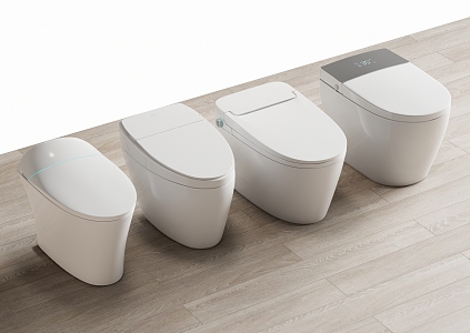 Smart toilet 3d model