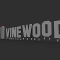 Vinewood Commercial Complex Featuring Prominent Signage And Modern Tower Structures 3d model