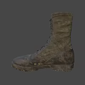 Military Style High Top Green Lace Up Boots With Durable Outdoor Tactical Design
