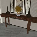 New Chinese-style Entrance Duan Jing Strip Case 3d model