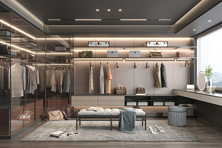 Modern Cloakroom 3d model