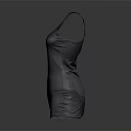Sculpture Carving of Female Torso in Sleeveless Vest Shape with Smooth Texture on Dark Background