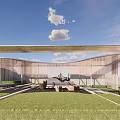 Modern gallery deepening 3d model
