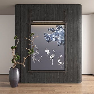 New Chinese Decorative Painting 3d model