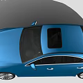 Blue Mercedes Luxury Sedan With Modern Stylish Exterior And Sleek Body Design