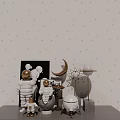 Modern Ornaments Combination Spaceman Ornaments Combination 3d model