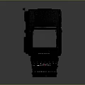 Vintage Black Rolleiflex Camera With Leather Surface Lens And Viewfinder
