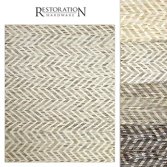 Modern Square Carpet reloft Repair Hardware RH Carpet Sand 3d model