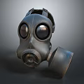 Fire Safety Equipment Featuring Protective Gas Mask For Emergency Use And Safety 3d model