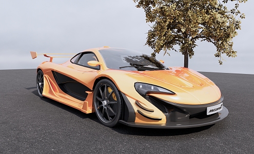 Mclaren P1 McLaren sports car Racing 3d model