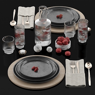 Modern Tableware 3d model