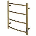Modern Gold Bathroom Towel Rack With Multi tiered Design And Metal Construction