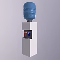 Practical Daily Electrical Appliance Water Dispenser With Stand Design Blue Bucket And Hot Cold Taps