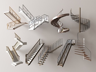 Modern Stairs 3d model