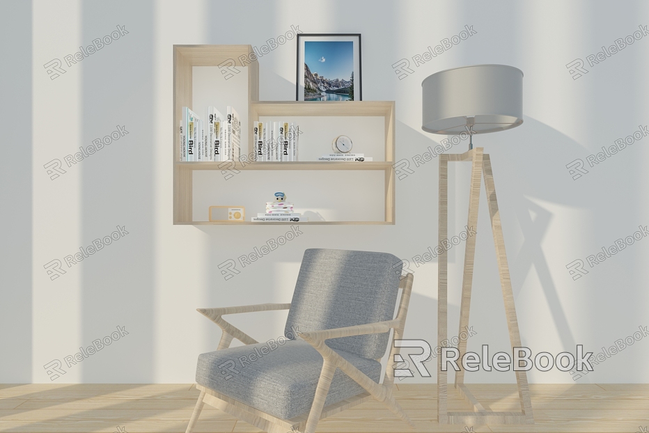 Modern Wall Shelf Storage Rack model