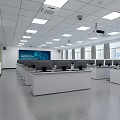 Modern Classroom Computer Classroom 3d model
