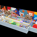 Colorful Indoor Playground Equipment For Children With Slides And Interactive Zones