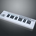 Arturia KeyStep 37 White MIDI Controller with Black White Keys and Colorful Buttons