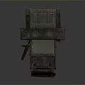 Ancient Wooden Printing Press Equipment With Mechanical Lever And Platform
