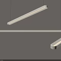 Modern Sleek Linear Pendant Lights With Minimalist Metal Frame For Contemporary Interior