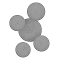 Woven Circular Rattan Discs Stylish Wall Hanging Decor for Modern Home Interiors
