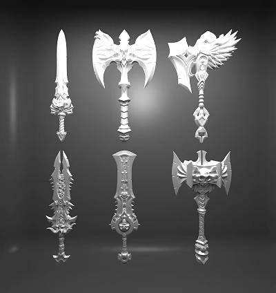 Modern weapons 3d model