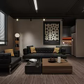 Modern Industrial Style Open Office Space With Neat Workstations Comfortable Chairs And Large Bright Windows