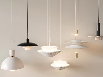 Modern Chandelier Bedside Metal Chandelier Multi-head Chandelier Italian Chandelier Bedside Chandelier Small Chandelier 3d model