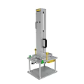 Mechanical Equipment With Metal Stand Platform And Yellow Components 3d model