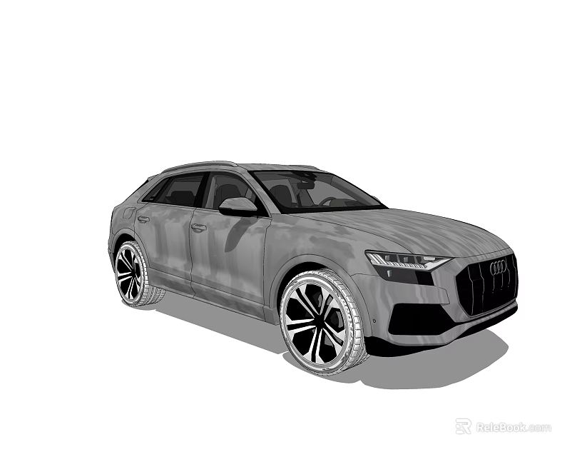 Modern SUV Car With Sleek Body Design Sporty Alloy Wheels And Front Grille 3d model 