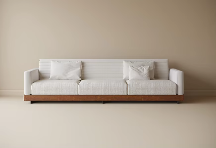 Modern three-person sofa 3d model