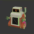 Robot Assistant Small Robot Butler Robot Butler Figure Game Figure 3d model