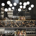 Modern Bar Bar Front Desk 3d model