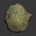 Natural Wood Stone Decorative Piece With Green Beige Color And Unique Texture