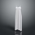 Elegant White Long Evening Dress With Sleeveless Design And Floor Length