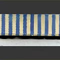 Blue And White Striped Upholstered Bench Modern Furniture Design For Interior