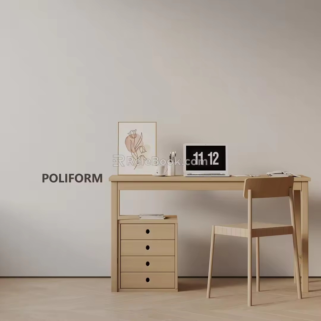 Modern Bookshelf 3d model