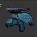 Turtle Cartoon Turtle Snapping Turtle Chickbill Turtle Reptile Cold Blooded Animal Reptile Class 3d model