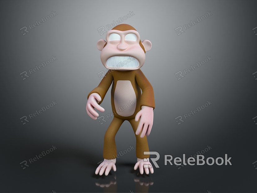 Monkey Monkey Cartoon Monkey Anime Monkey Stylized Monkey Fantasy Style Monkey Toy model