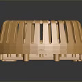 Elegant Golden Striped Household Item with Modern Curved Design for Home Use