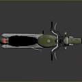 Vintage Green Motorcycle With Black Seat Round Headlight And Chrome Exhaust