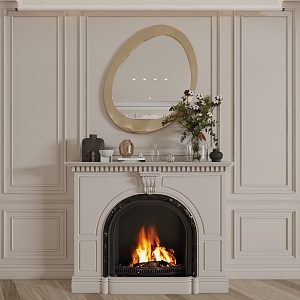 French Fireplace 3d model